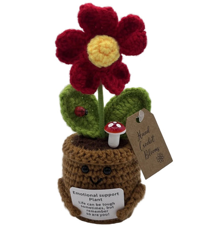 Crochet Blooms Smiley Pot - Periwinkle
