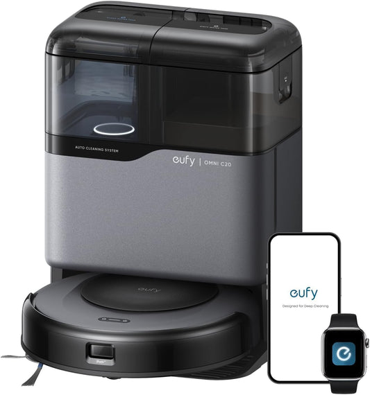 eufy Omni C20, Robot Vacuum Cleaner with Mop, All-in-One Station