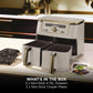 Ninja MAX Dual Zone Digital Air Fryer, 9.5L, Stone Gold DZ400UKSTGD