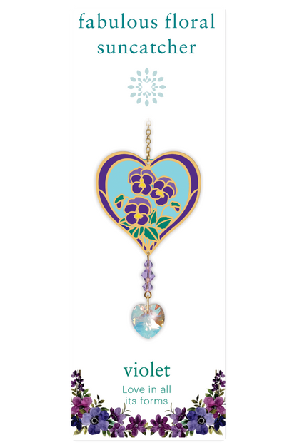 Fabulous Floral Suncatcher - Violet