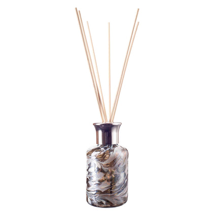 Glass Cylinder Reed Diffuser - Silver & White