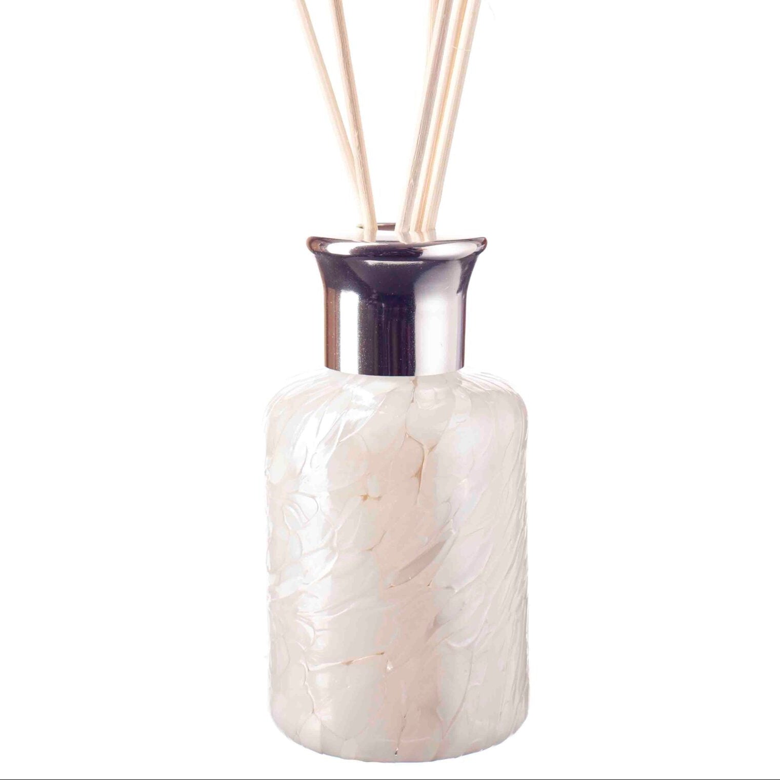 Glass Cylinder Reed Diffuser - Pearl White
