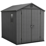 Darwin 6x8ft (1.9m x 2.4m) Garden Shed - Green